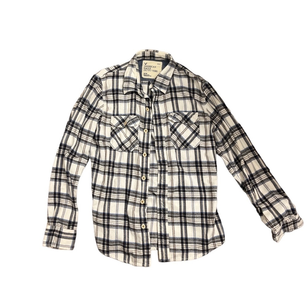 American Eagle Men’s Flannel Button Down Size M